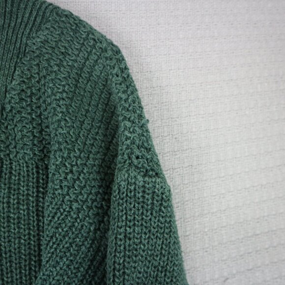 Eddie Bauer 1990s Vintage Thick Knit Henley Sweater Mens Medium - Picture 6 of 7